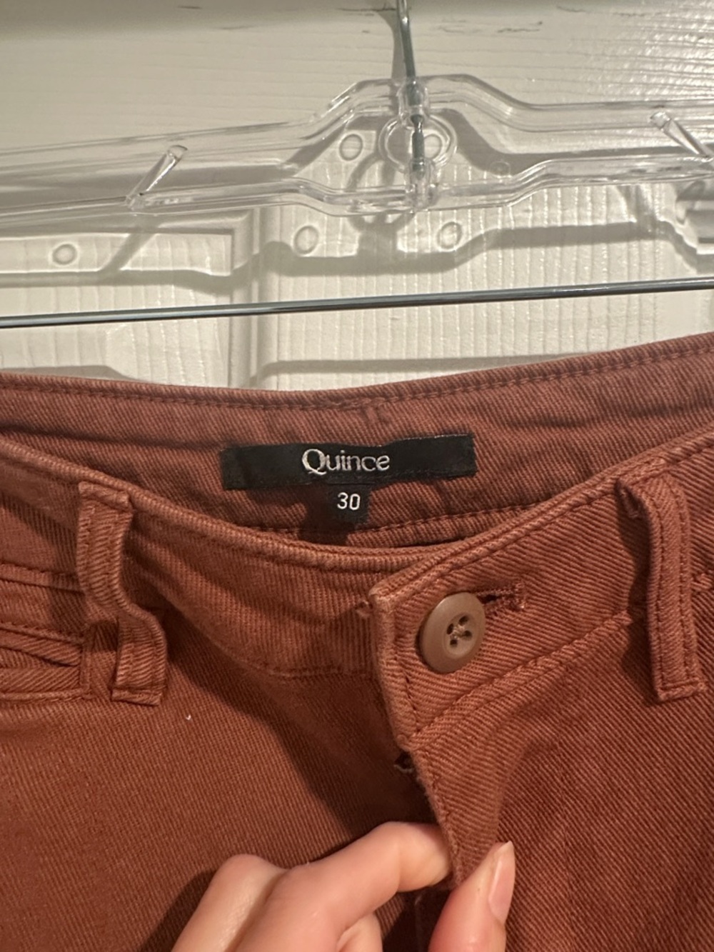 Quince Wide Leg Pants Rust Brown Women’s 30 - Picture 4 of 8